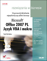Office 2007. Jzyk VBA i makra. Rozwizania w biznesie