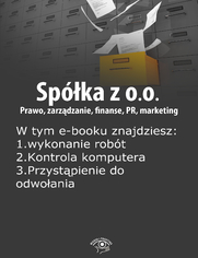 Spka z o.o. Prawo, zarzdzanie, finanse, PR, marketing, wydanie wrzesie 2014 r