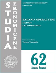 Badania operacyjne. Metody i zastosowania. SE 62