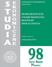 Demograficzne uwarunkowania rozwoju spoecznego. SE 98