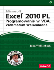 Excel 2010 PL. Programowanie w VBA. Vademecum Walkenbacha