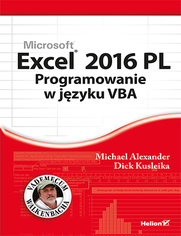 Excel 2016 PL. Programowanie w VBA. Vademecum Walkenbacha