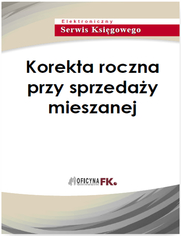 Korekta roczna przy sprzeday mieszanej