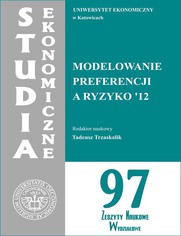 Modelowanie preferencji a ryzyko '12. SE 97