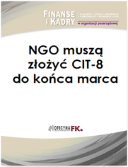 NGO musz zoy CIT-8 do koca marca