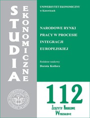 Narodowe rynki pracy w procesie integracji europejskiej. SE 112