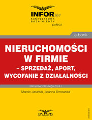 Nieruchomoci w firmie - sprzeda, aport, wycofanie z dziaalnoci