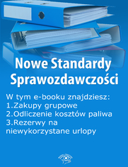 Nowe Standardy Sprawozdawczoci , wydanie wrzesie 2014 r. cz II 