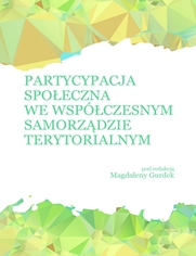 Partycypacja spoeczna we wspczesnym samorzdzie terytorialnym