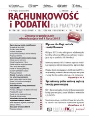 Rachunkowo i podatki dla praktykw - wydanie specjalne: Zmiany w przepisach podatkowych obowizujce od 1 lipca 2015