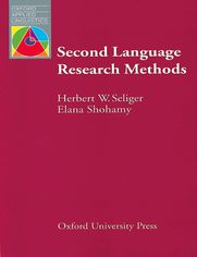 Second Language Research Methods - Oxford Applied Linguistics: