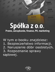 Spka z o.o. Prawo, zarzdzanie, finanse, PR, marketing, wydanie maj 2014 r