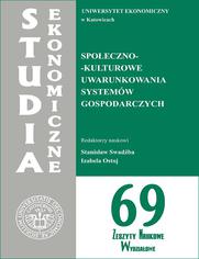 Spoeczno-kulturowe uwarunkowania systemw gospodarczych. SE 69