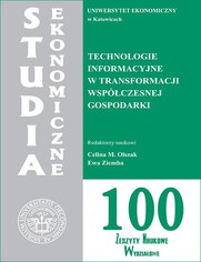 Technologie informacyjne w transformacji wspczesnej gospodarki. SE 100