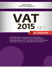 VAT 2015 po zmianach cz. 1 