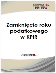 Zamknicie roku podatkowego w PKPiR