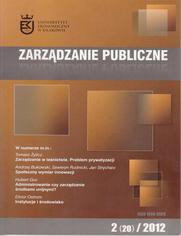 Zarzdzanie Publiczne nr 2(20)/2012