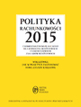 Polityka rachunkowoci 2015 z komentarzem do planu kont dla jednostek budetowych i samorzdowych zakadw budetowych