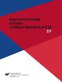 Rusycystyczne Studia Literaturoznawcze. T. 27: Literatura rosyjska a kwestia ydowska