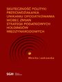 SKUTECZNO POLITYKI PRZECIWDZIAANIA UNIKANIU OPODATKOWANIA WOBEC ZMIAN STRATEGII PODATKOWYCH HOLDINGW MIDZYNARODOWYCH